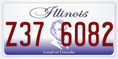IL license plate Z376082