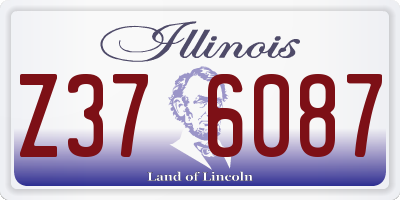 IL license plate Z376087