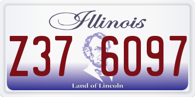 IL license plate Z376097