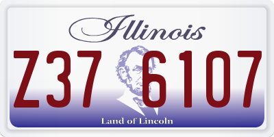 IL license plate Z376107