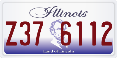 IL license plate Z376112