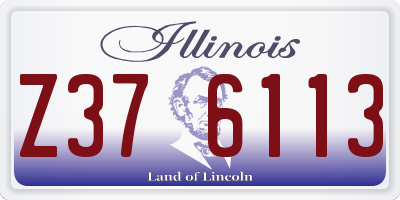 IL license plate Z376113