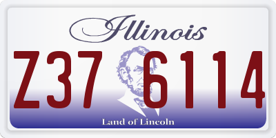 IL license plate Z376114