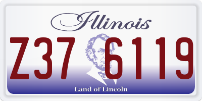 IL license plate Z376119