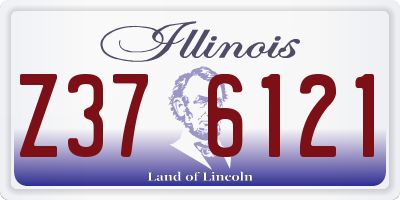 IL license plate Z376121