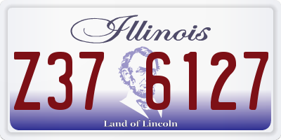 IL license plate Z376127