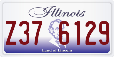 IL license plate Z376129