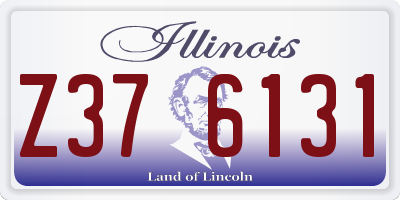 IL license plate Z376131