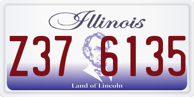 IL license plate Z376135