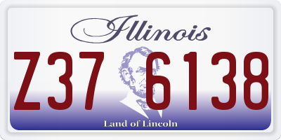 IL license plate Z376138