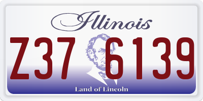 IL license plate Z376139