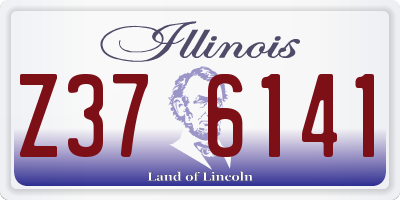 IL license plate Z376141