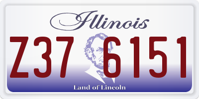 IL license plate Z376151
