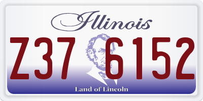 IL license plate Z376152