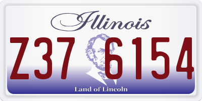 IL license plate Z376154
