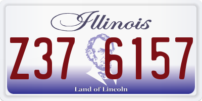 IL license plate Z376157