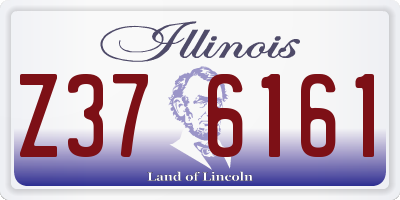 IL license plate Z376161