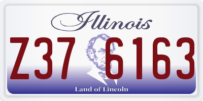IL license plate Z376163