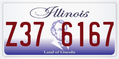 IL license plate Z376167