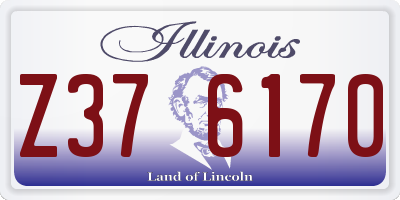 IL license plate Z376170