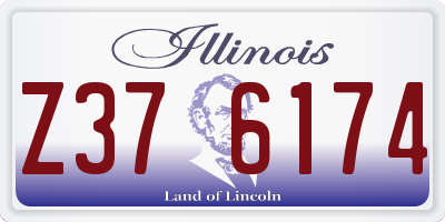 IL license plate Z376174