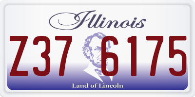 IL license plate Z376175