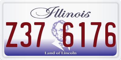 IL license plate Z376176