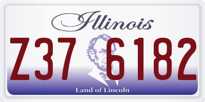 IL license plate Z376182