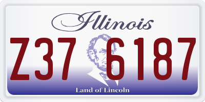 IL license plate Z376187