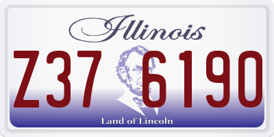 IL license plate Z376190