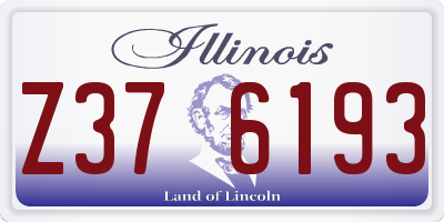 IL license plate Z376193
