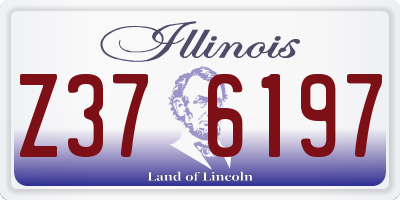 IL license plate Z376197