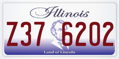 IL license plate Z376202