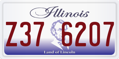 IL license plate Z376207