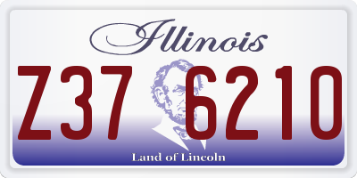 IL license plate Z376210