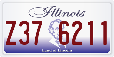 IL license plate Z376211