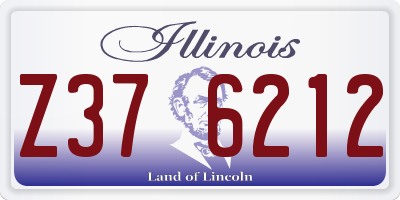 IL license plate Z376212