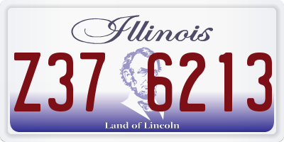 IL license plate Z376213