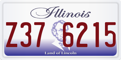 IL license plate Z376215