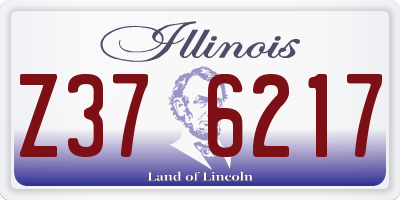 IL license plate Z376217