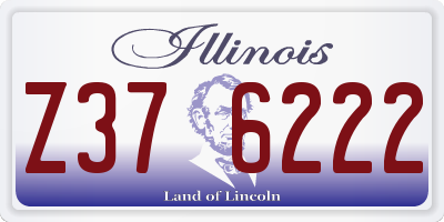 IL license plate Z376222