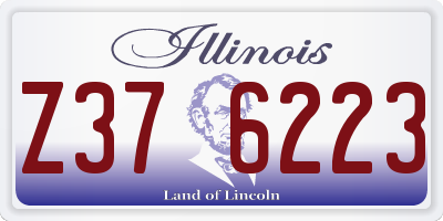 IL license plate Z376223