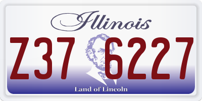 IL license plate Z376227