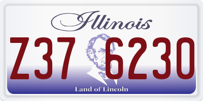 IL license plate Z376230