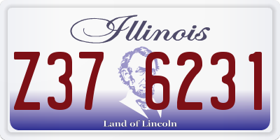 IL license plate Z376231
