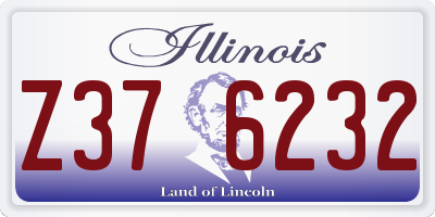 IL license plate Z376232