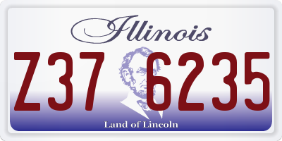 IL license plate Z376235