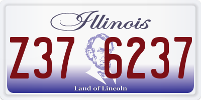 IL license plate Z376237