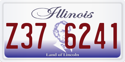 IL license plate Z376241