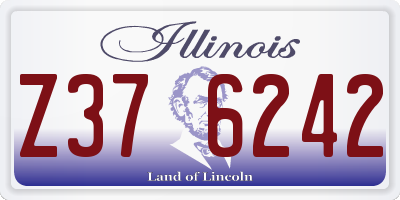 IL license plate Z376242